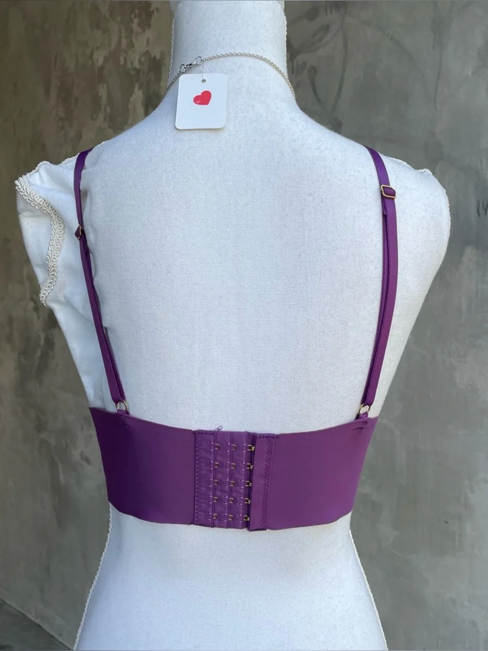 Upcycled Handmade Purple Scissor Bralette